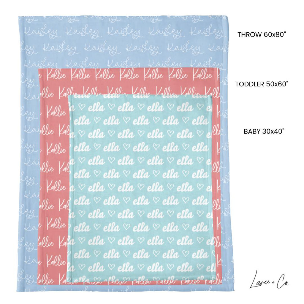 Lillian Leopard Personalized Minky Blanket