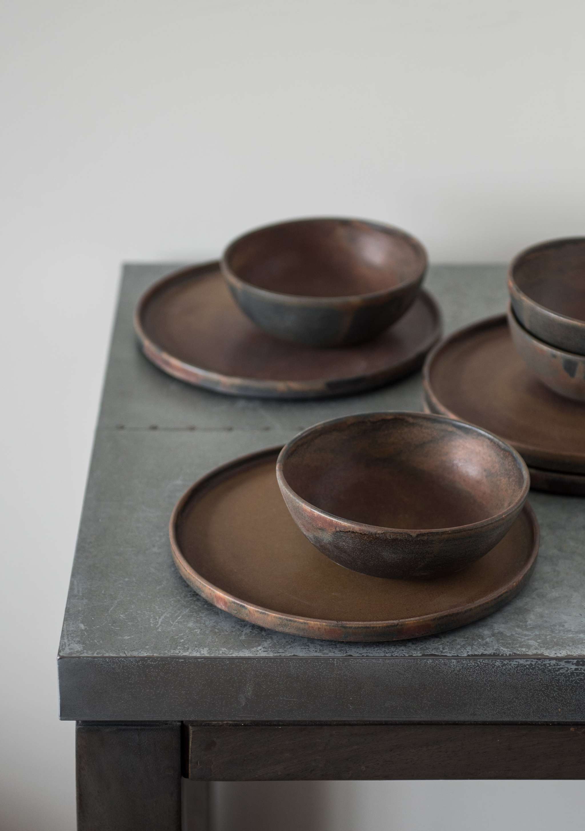 Rust Stoneware Soup Bowl