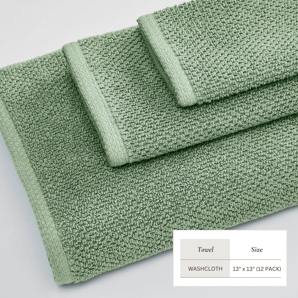 Cotton Textured Bath Towel Set - Acacia Collection