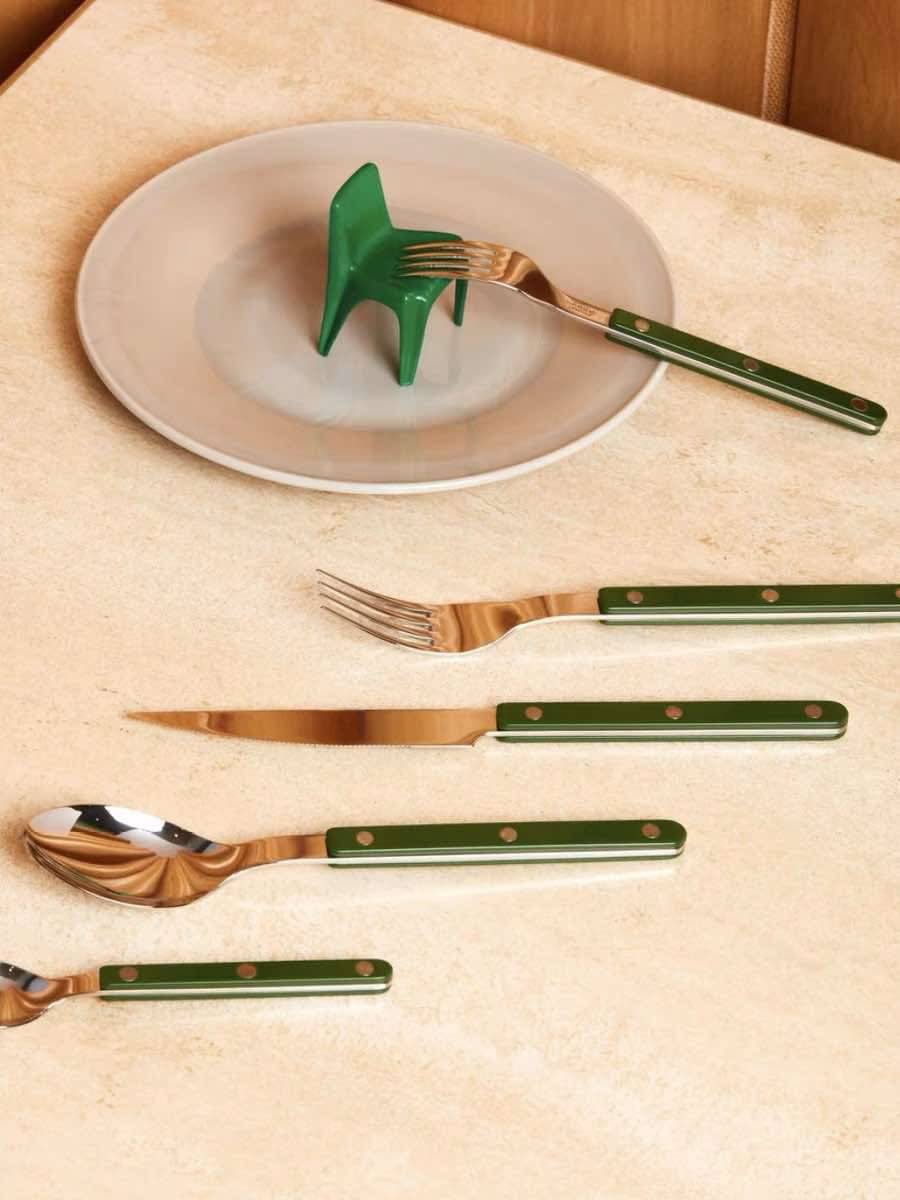 Set Of 10 Pcs French Dopamine Cutlery Flatware (Bistrot Style)
