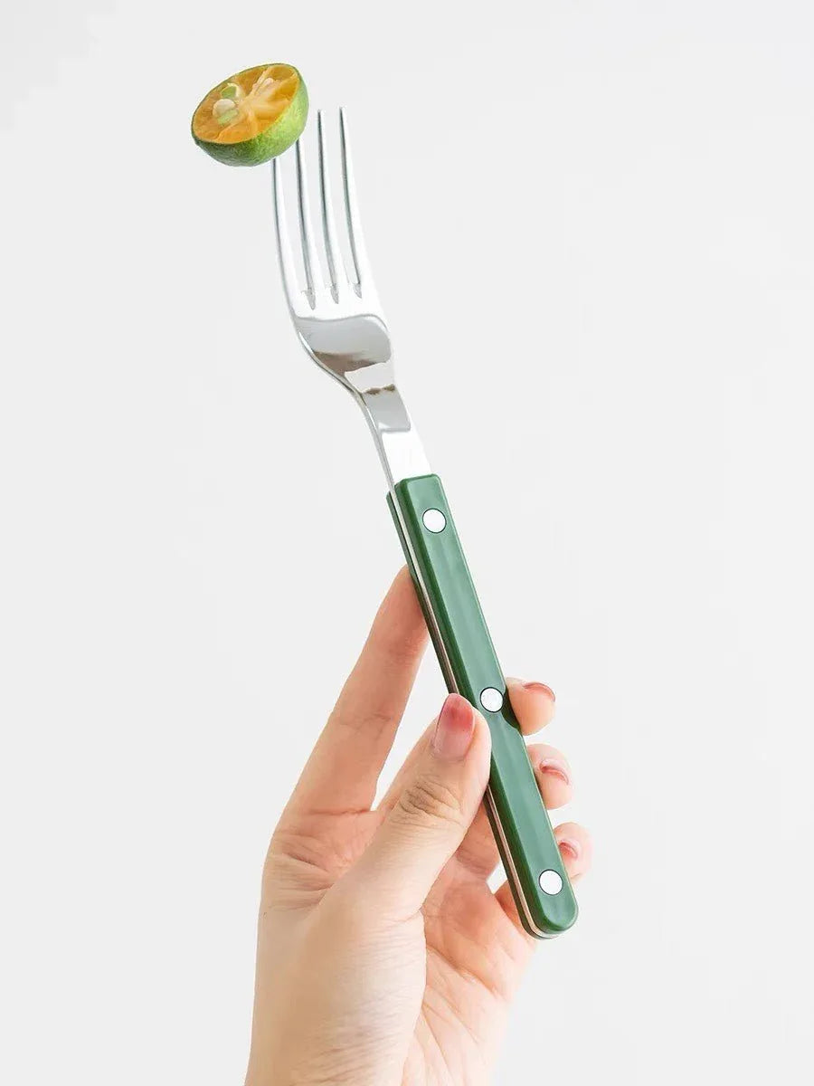 Set Of 10 Pcs French Dopamine Cutlery Flatware (Bistrot Style)