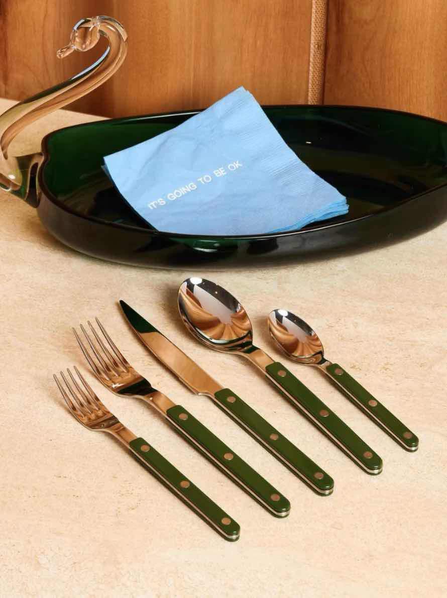 Set Of 10 Pcs French Dopamine Cutlery Flatware (Bistrot Style)