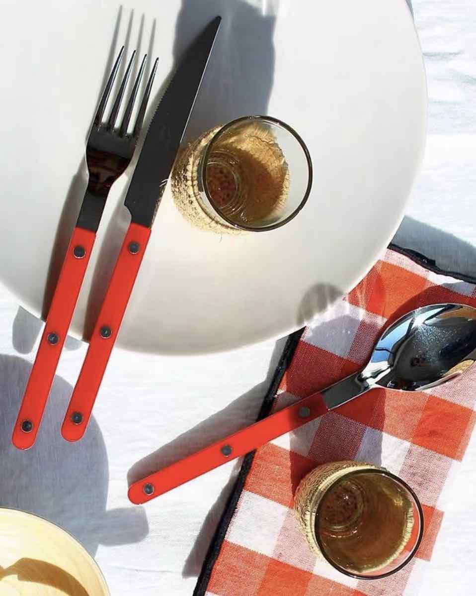 Set Of 10 Pcs French Dopamine Cutlery Flatware (Bistrot Style)