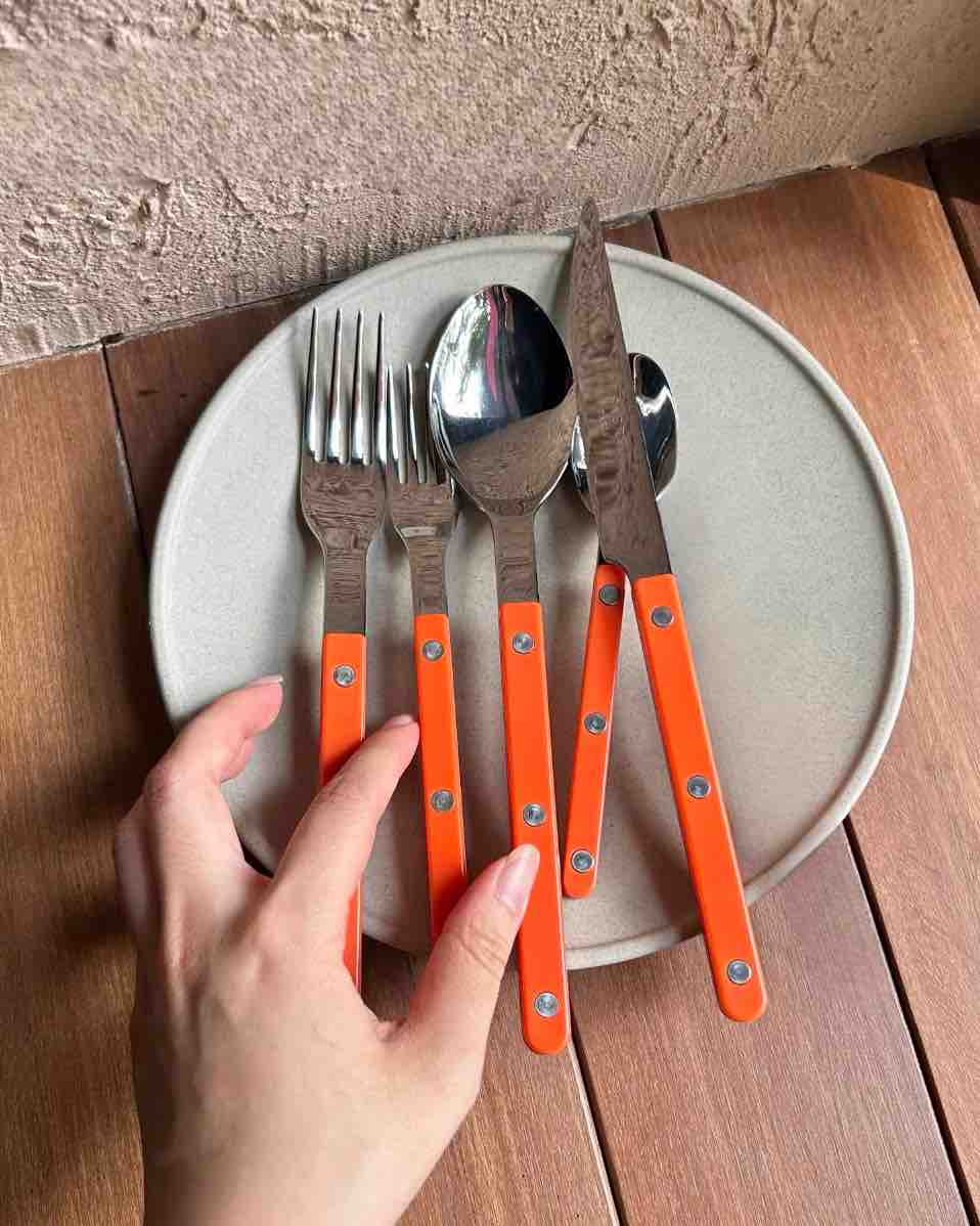 Set Of 10 Pcs French Dopamine Cutlery Flatware (Bistrot Style)